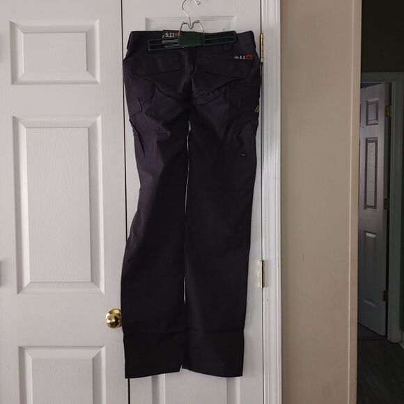 5.11 Tactical Women's Stryke Pants Nascar logo Sz 8 unhemmed - Picture 4 of 13